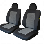 Set 2 huse scaun fata gri-negru lux