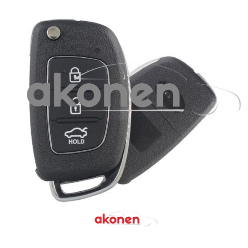 Carcasa cheie contact briceag pentru Hyundai, I20, I30, 3 butoane, cu cheie