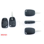 Carcasa cheie contact pentru Renault Clio, Kangoo, Master,  Modus, Trafic, 2 butoane, cu cheie