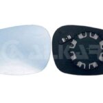 Sticla oglinda stanga Bmw 3 sedan E90 2004-2011, geam asferic cu incalzire tenta albastra, 6471861